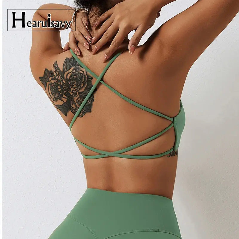 Fitness Workout Back Cross Yoga Bra β Stylish, Supportive & Breathable