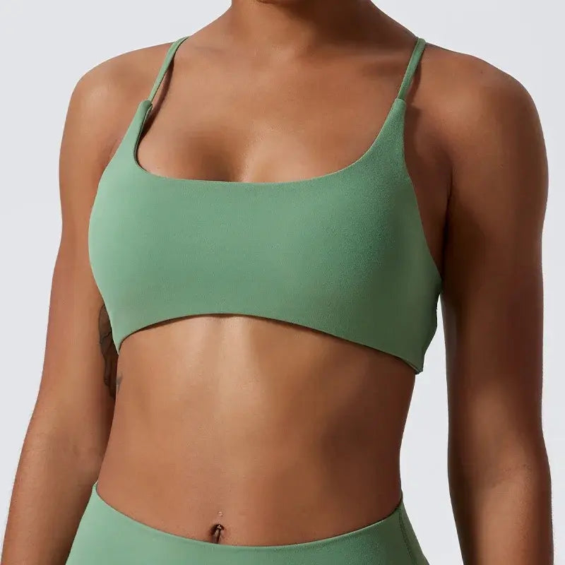Fitness Workout Back Cross Yoga Bra β Stylish, Supportive & Breathable