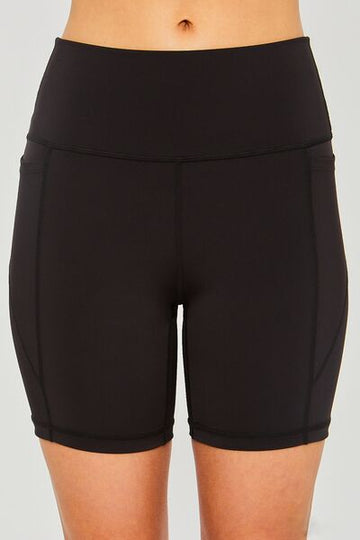 High Waist Seam Detail Active Shorts – Flattering Fit & Stretchy Comfort