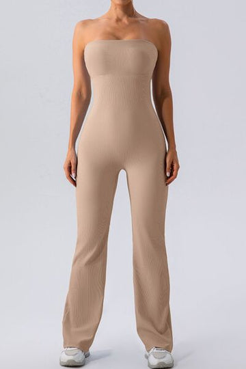Sleeveless Straight Active Jumpsuit – Sleek, Stretchy & Performance-Ready