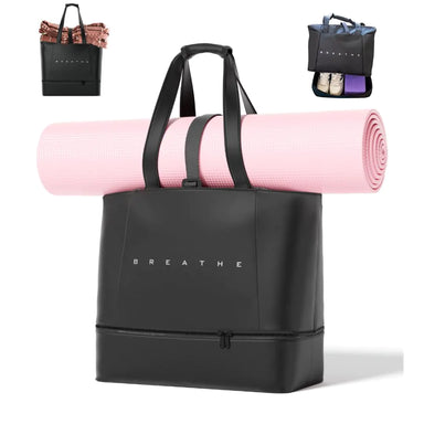 Waterproof Large Yoga Mat Bag - BREATHE