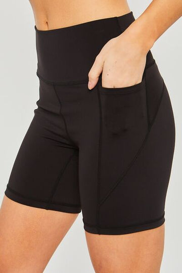 High Waist Seam Detail Active Shorts – Flattering Fit & Stretchy Comfort