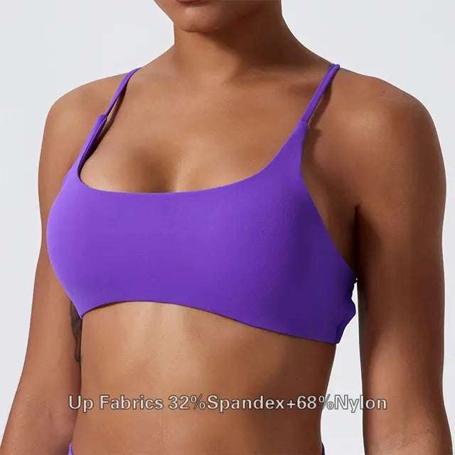 Fitness Workout Back Cross Yoga Bra – Stylish, Supportive & Breathable