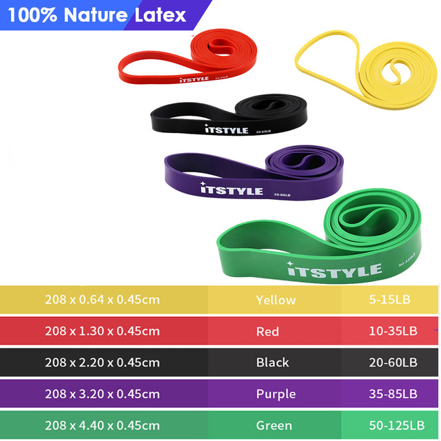 Resistance Bands 208cm Fitness Rubber Pull Up