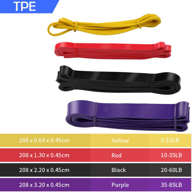 Resistance Bands 208cm Fitness Rubber Pull Up